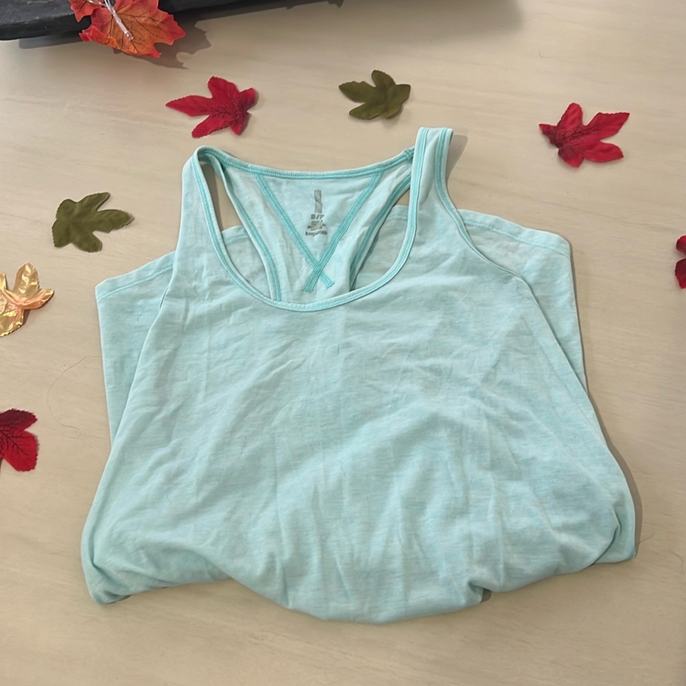Teal size small Lucy race back tank top loser fit